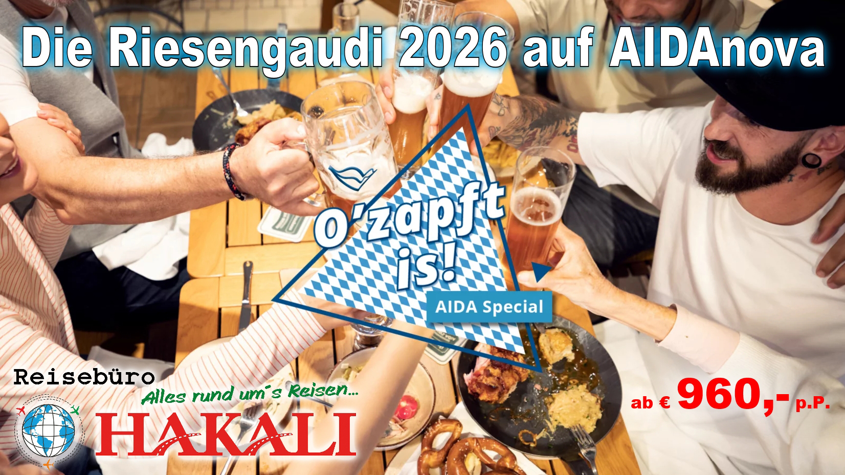 O'zapft is! Die Oktoberfestgaude auf AIDAnova