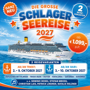 Schlagerseereise 2027