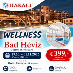 WELLNESS IN BAD HÉVÍZ – UNGARNS THERMALJUWEL