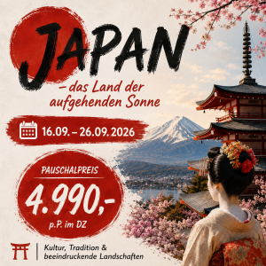 Japan - das Land der aufgehenden Sonne